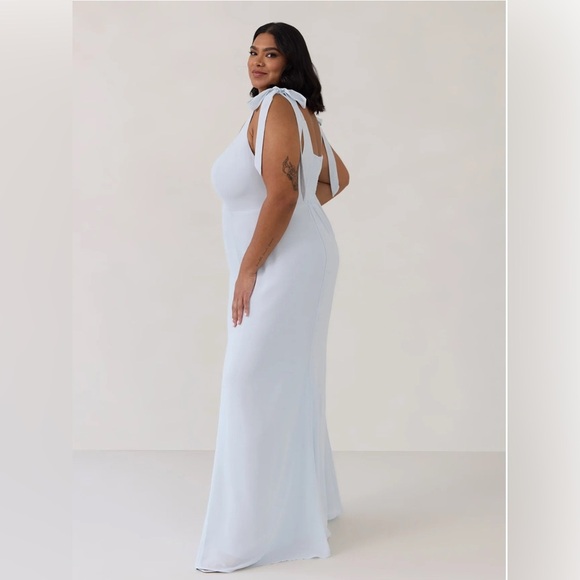 NWT PARK & FIFTH Riley Maxi Dress Celeste Powder Blue XXL - Picture 1 of 12